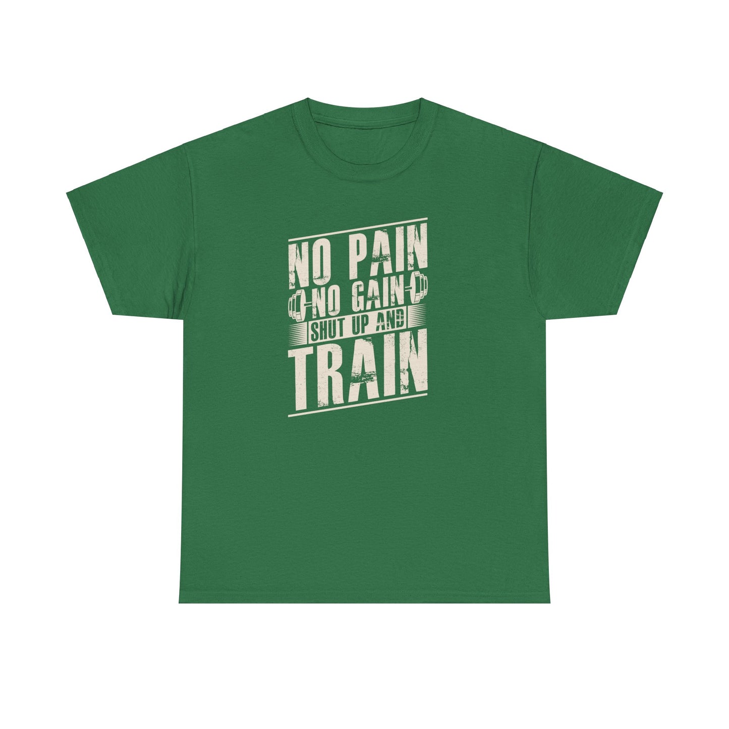 shutup and train Heavy Cotton Tee