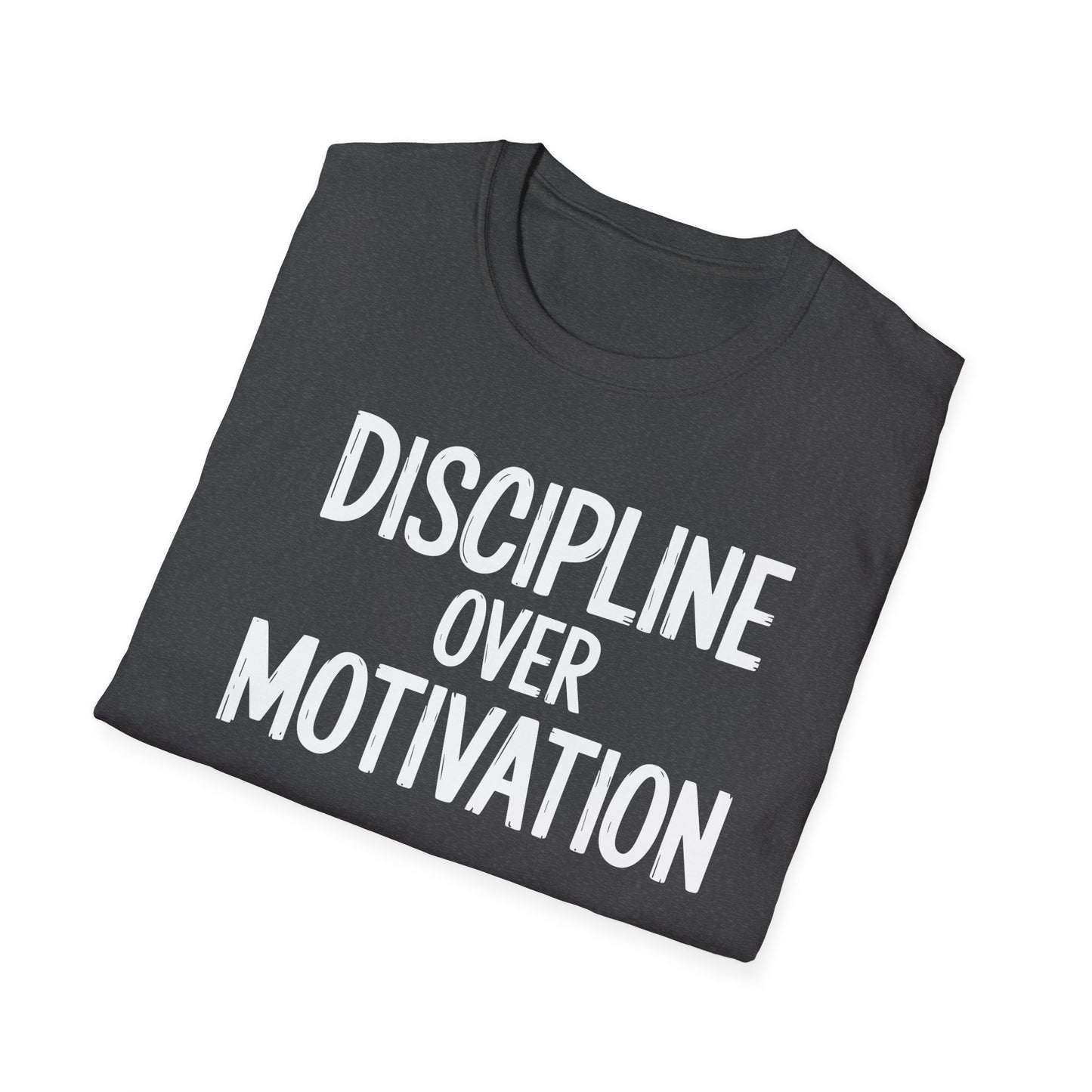 Motivational Unisex T-Shirt - Discipline Over Motivation, Inspirational Tee, Gift for Gym Lovers, Casual Wear, Everyday Fashion