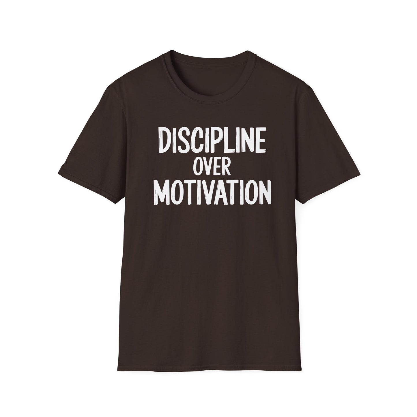 Motivational Unisex T-Shirt - Discipline Over Motivation, Inspirational Tee, Gift for Gym Lovers, Casual Wear, Everyday Fashion