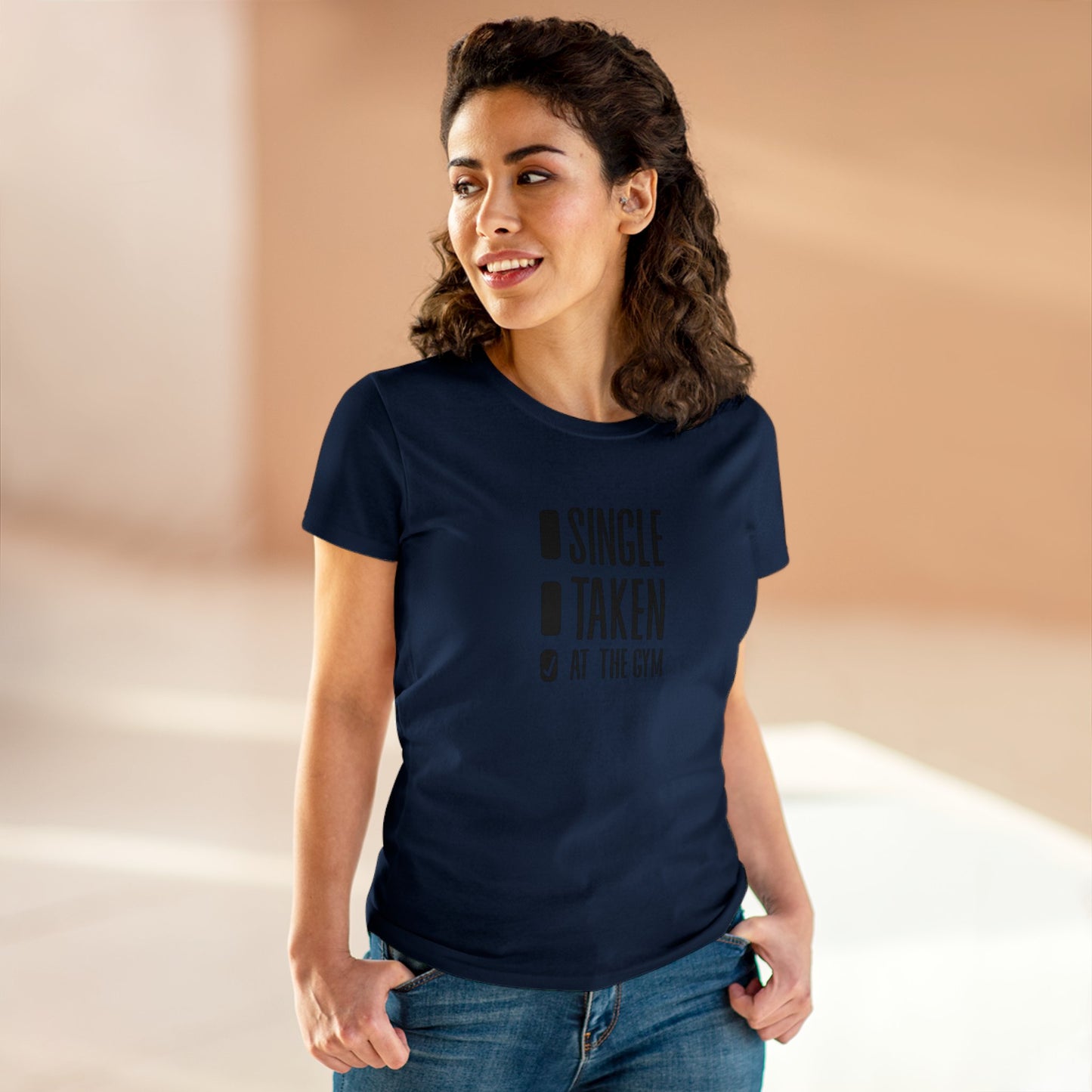 Women's at the gym Midweight Cotton Tee