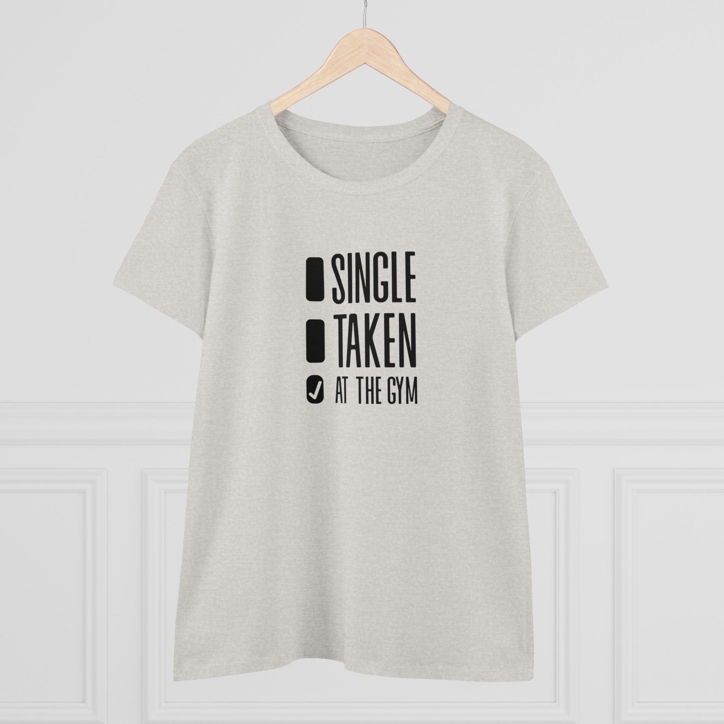 Women's at the gym Midweight Cotton Tee
