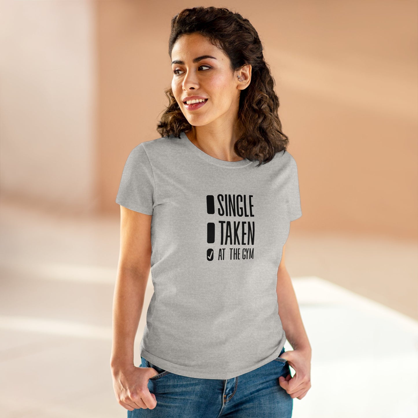 Women's at the gym Midweight Cotton Tee