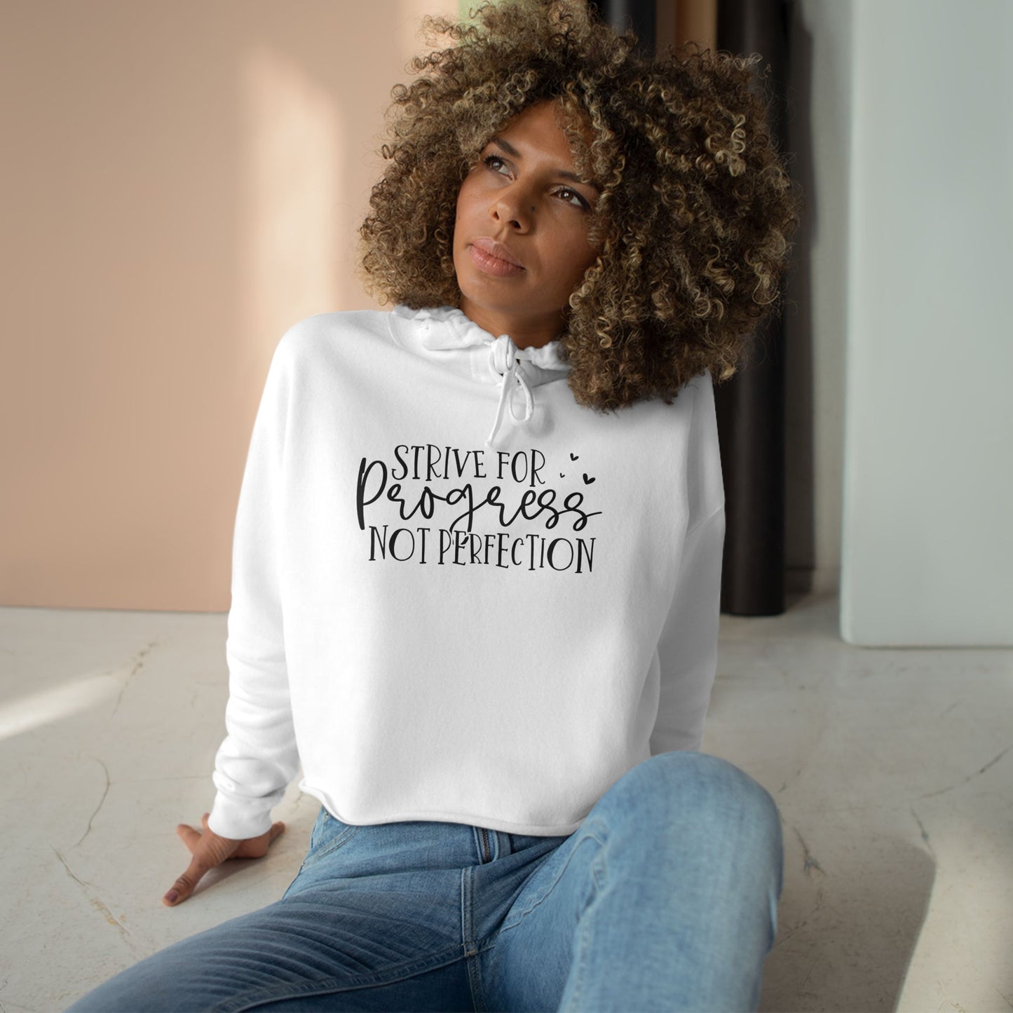 progress Crop Hoodie