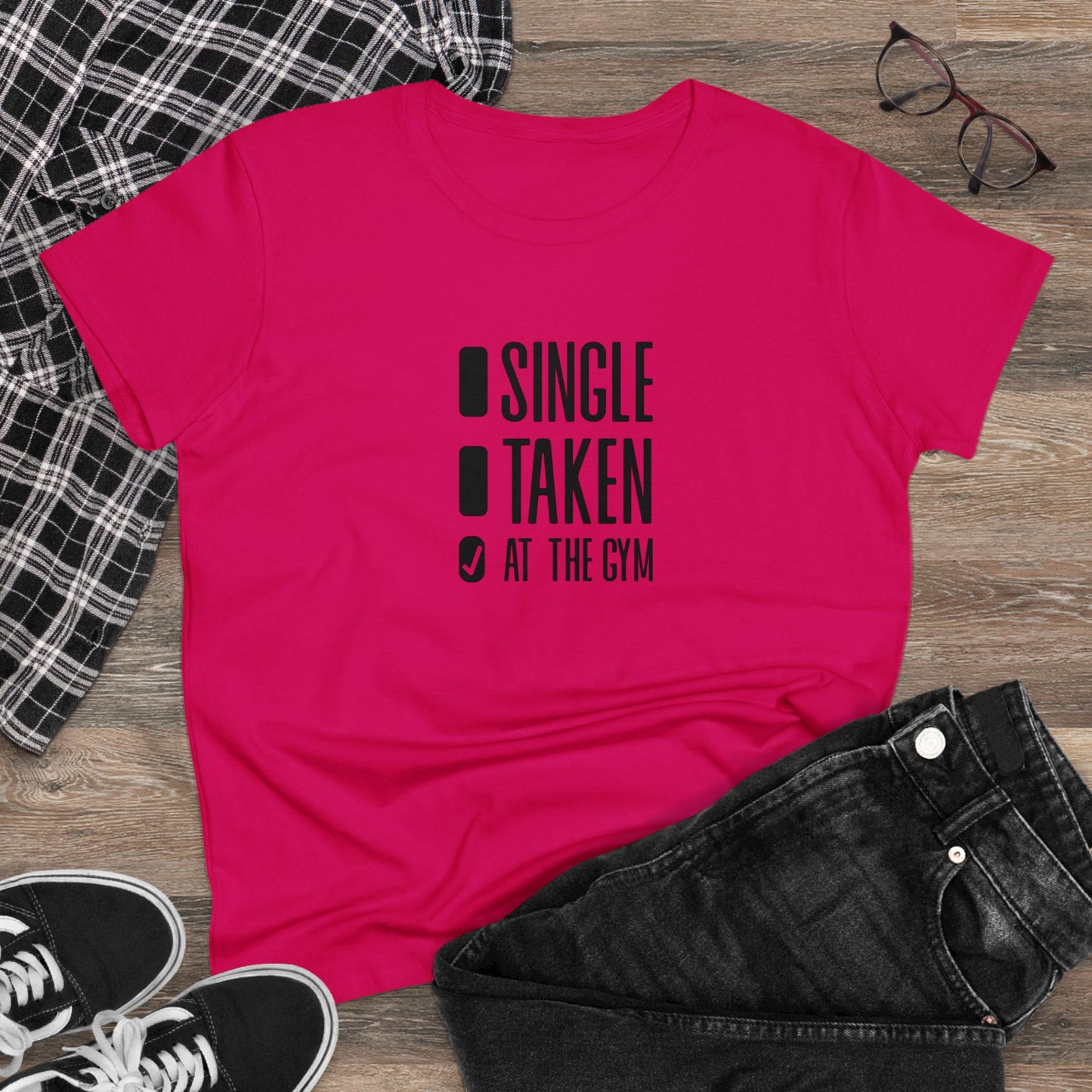 Women's at the gym Midweight Cotton Tee