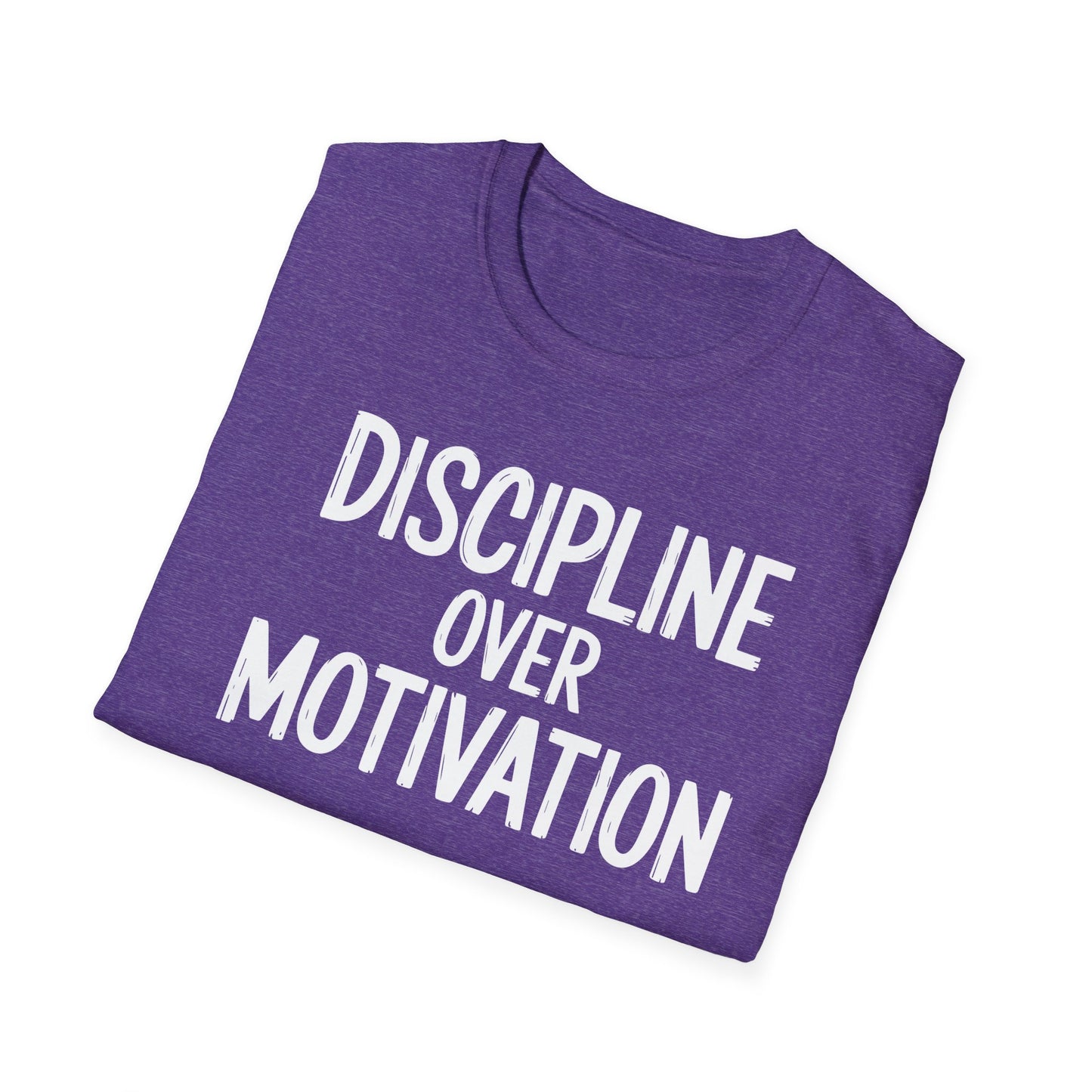 Motivational Unisex T-Shirt - Discipline Over Motivation, Inspirational Tee, Gift for Gym Lovers, Casual Wear, Everyday Fashion
