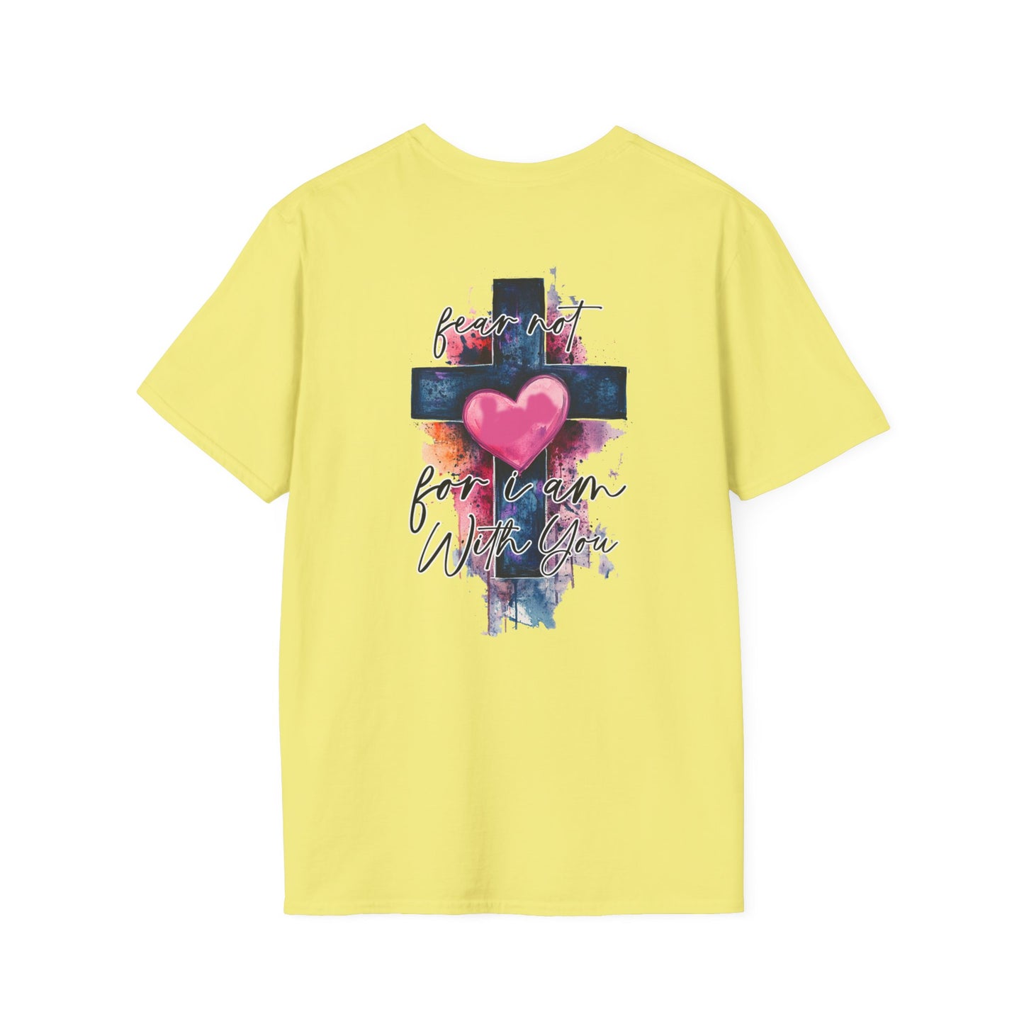 Colorful Heart Cross T-Shirt | Positive Vibes Tee | Faith-Based Apparel | Graphic Tee | Gift for Friends & Family