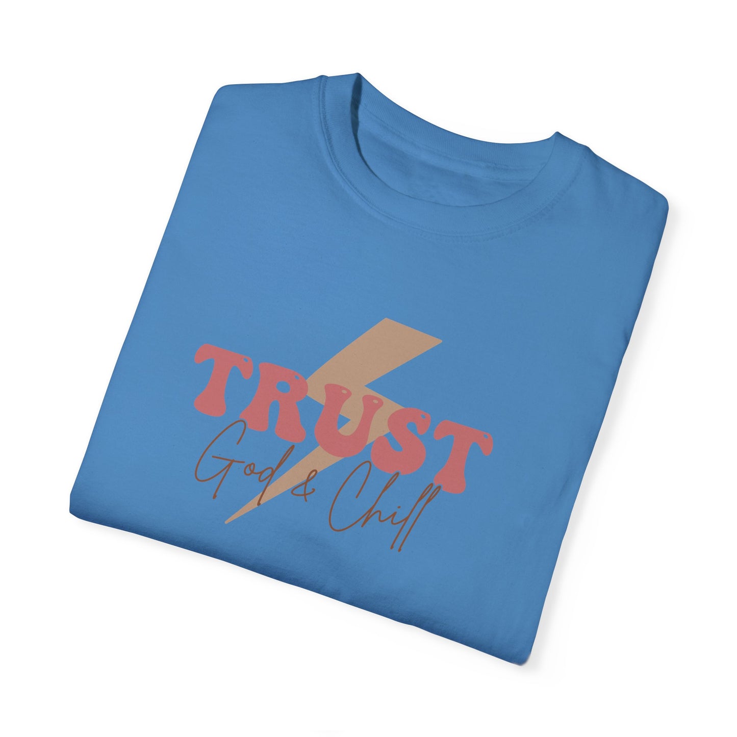Trust God Garment-Dyed T-Shirt - 'Trust God' Graphic Tee
