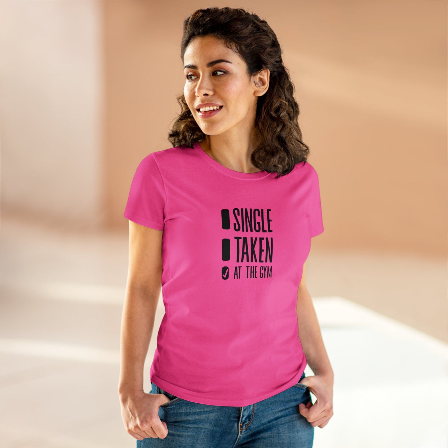 Women's at the gym Midweight Cotton Tee