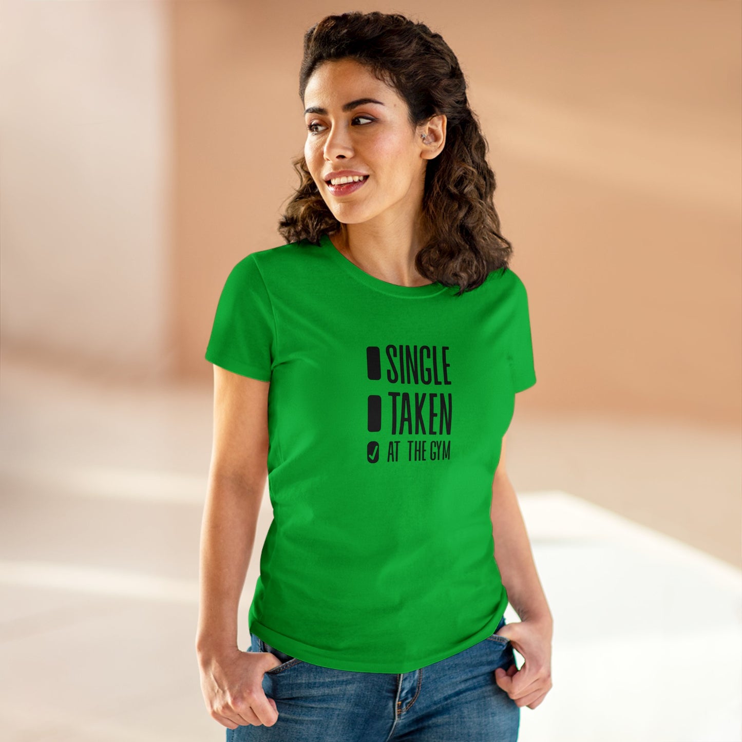 Women's at the gym Midweight Cotton Tee
