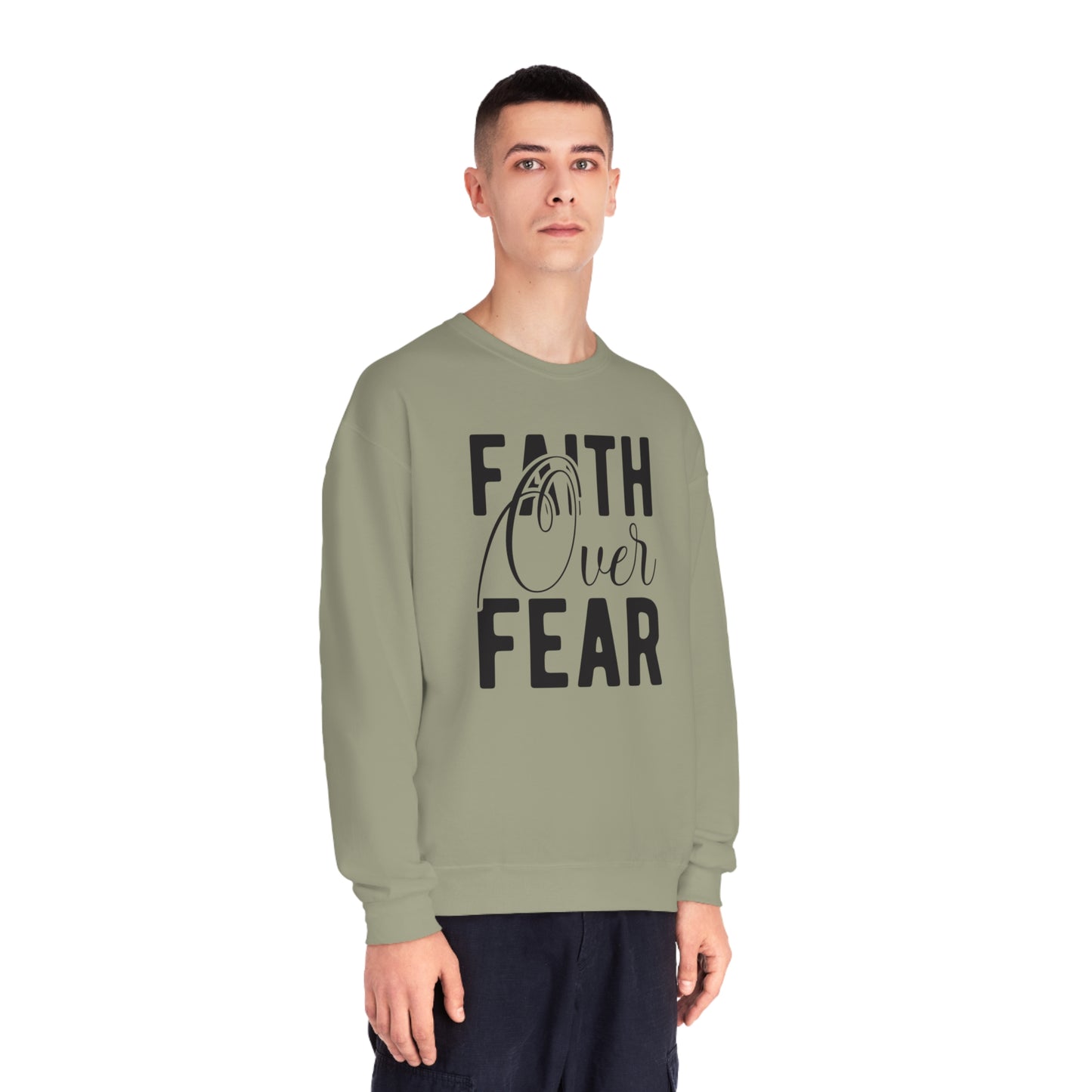 faith over fear NuBlend® Crewneck Sweatshirt