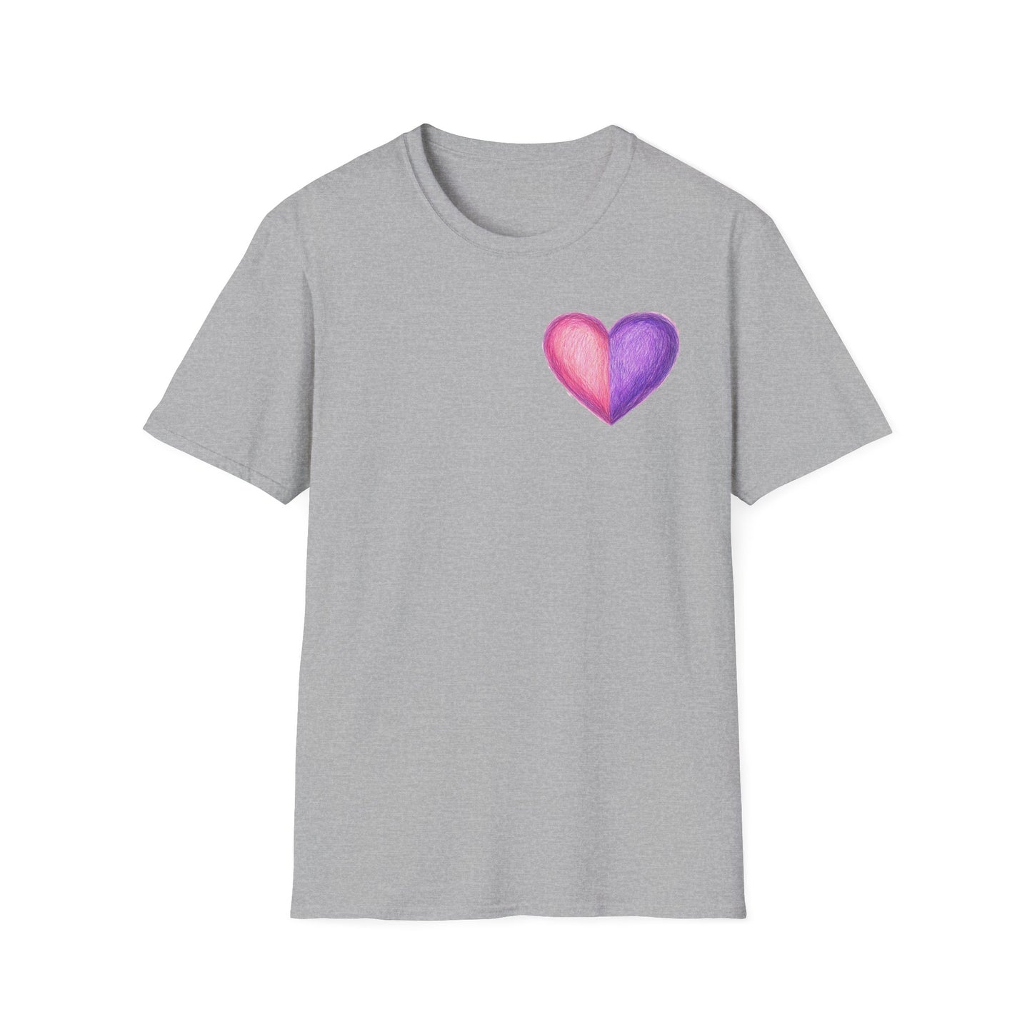 Colorful Heart Cross T-Shirt | Positive Vibes Tee | Faith-Based Apparel | Graphic Tee | Gift for Friends & Family